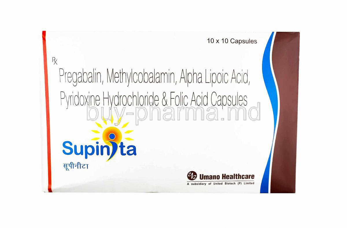 Supinita, Gabapentin, Methylcobalamin and Alpha Lipoic Acid