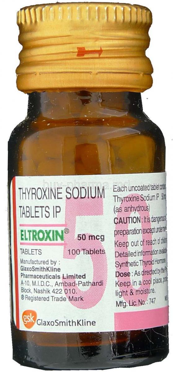 Buy Levothyroxine Sodium ( Generic Synthroid/ Eltroxin ...