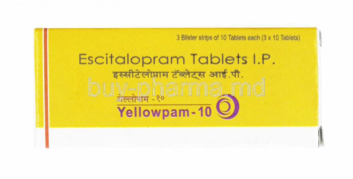 Yellowpam, Escitalopram