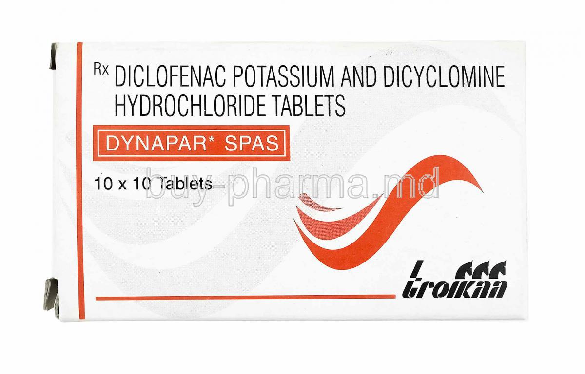 Dynapar SPAS, Diclofenac and Dicyclomine