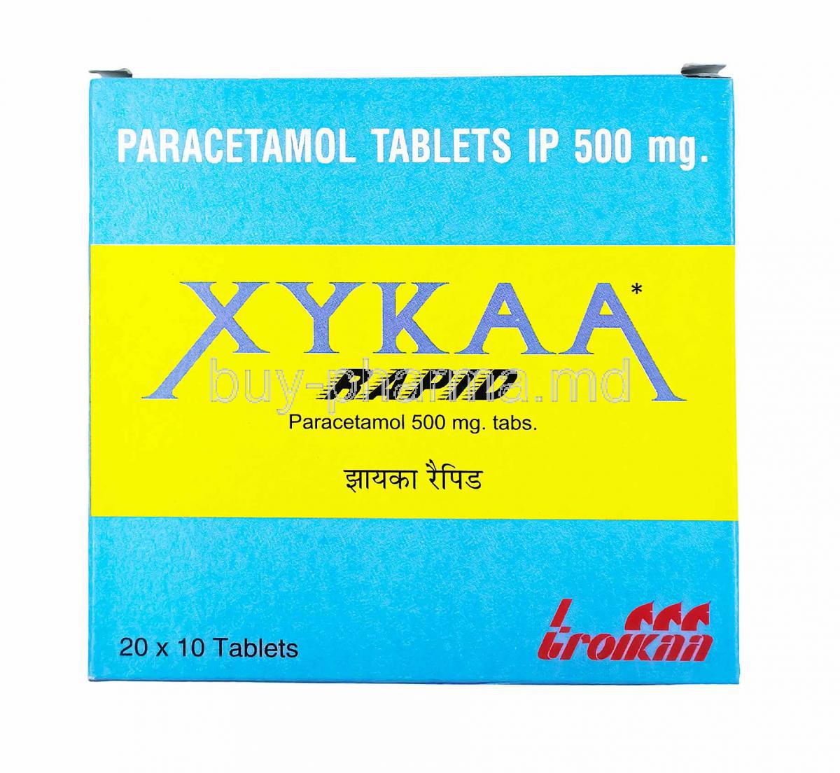 Xykaa Rapid, Paracetamol 500mg
