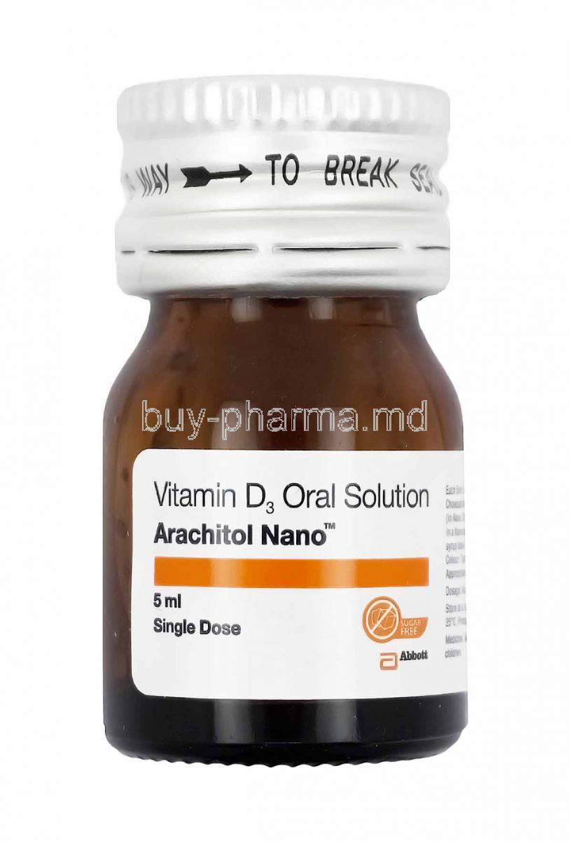 Arachitol Nano Oral Solution, Cholecalciferol bottle