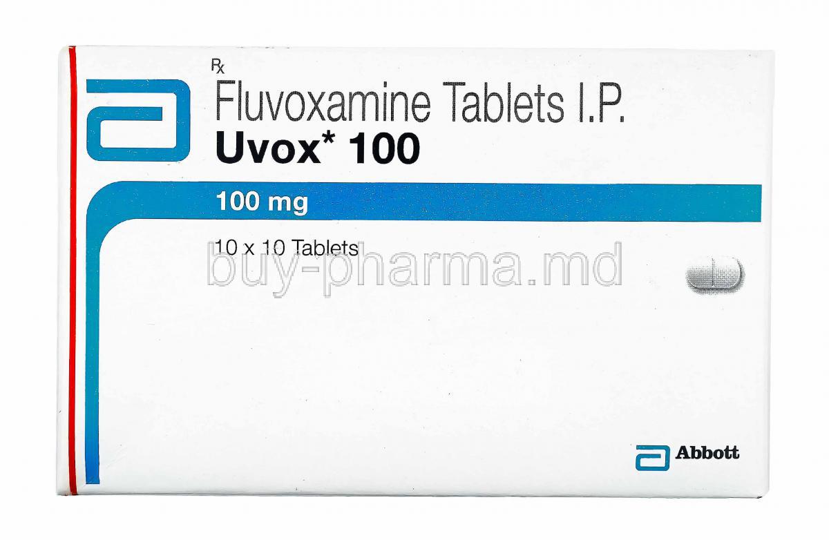 Uvox, Fluvoxamine, 100mg