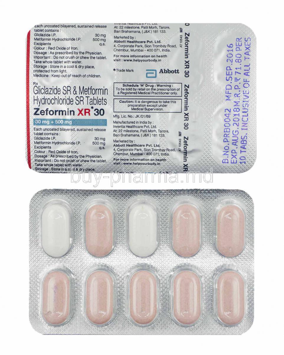 metformin hydrochloride xr 500 mg