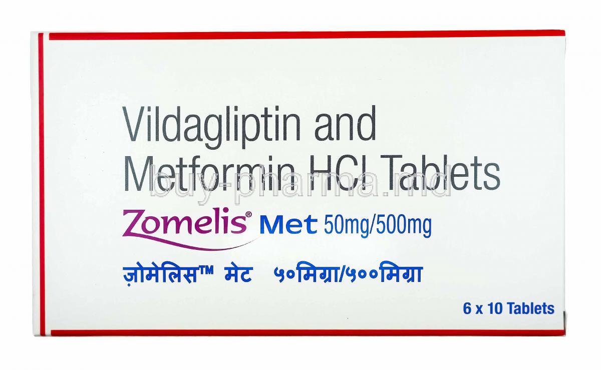 Zomelis Met, Metformin and Vildagliptin 500mg