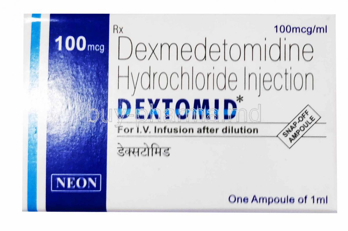 Dexmedetomidine Injection, box front presentation