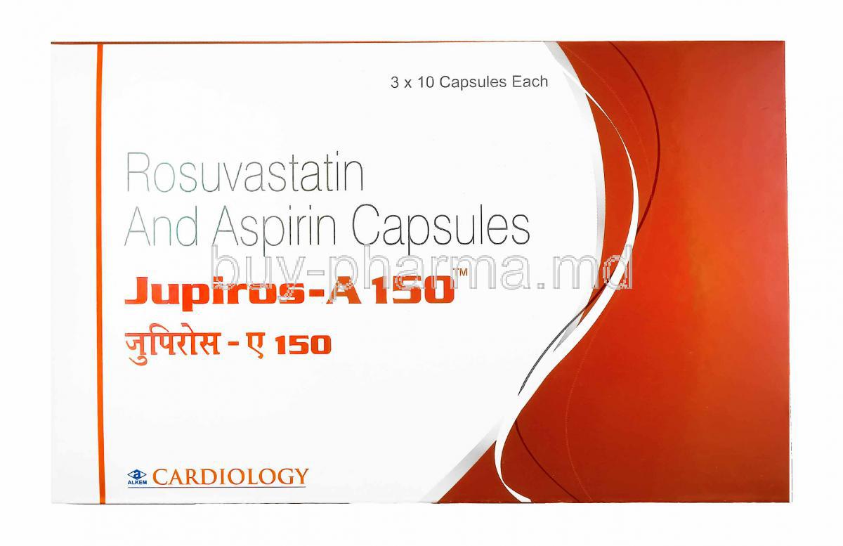Jupiros-A, Rosuvastatin 10mg and Aspirin 150mg