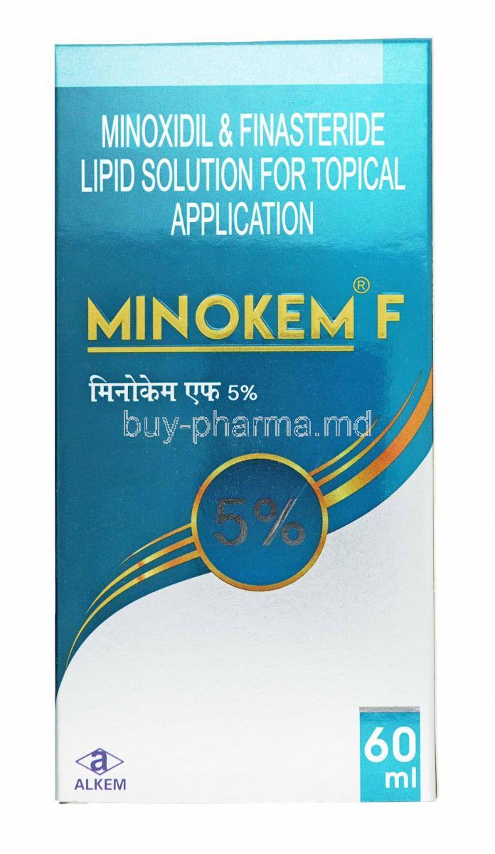 Minokem F Solution. Finasteride and Minoxidil 5%