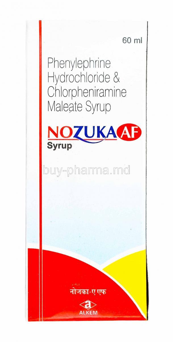 Nozuka AF Syrup, Phenylephrine and  Chlorpheniramine