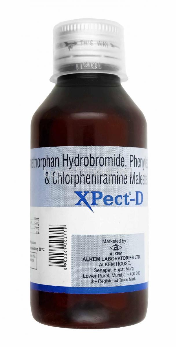 Xpect-D Syrup, Phenylephrine, Chlorpheniramine and Dextromethorphan