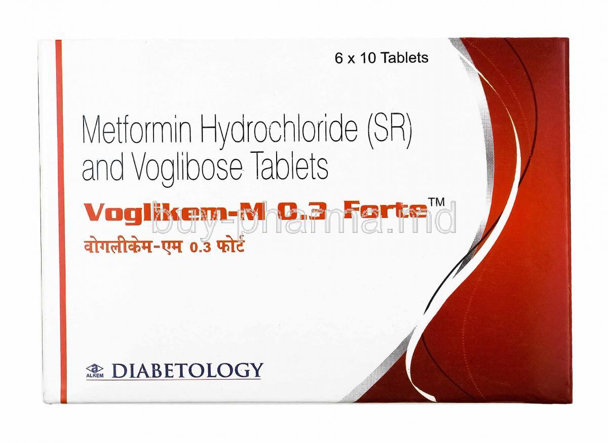 Voglikem-M Forte, Metformin and Voglibose 0.3mg