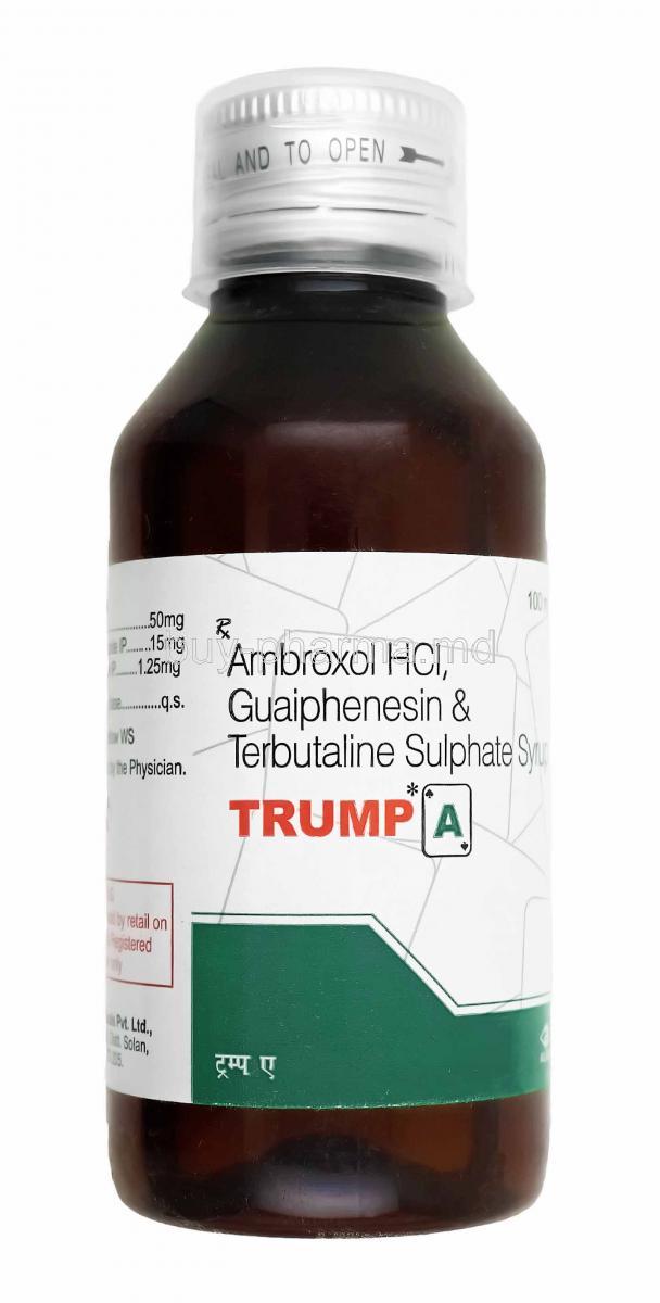Trump A Syrup, Ambroxol, Guaifenesin and Terbutaline