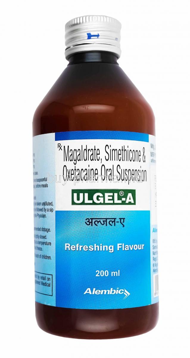 Ulgel-A Oral Suspension, Magaldrate, Simethicone and Oxetacaine