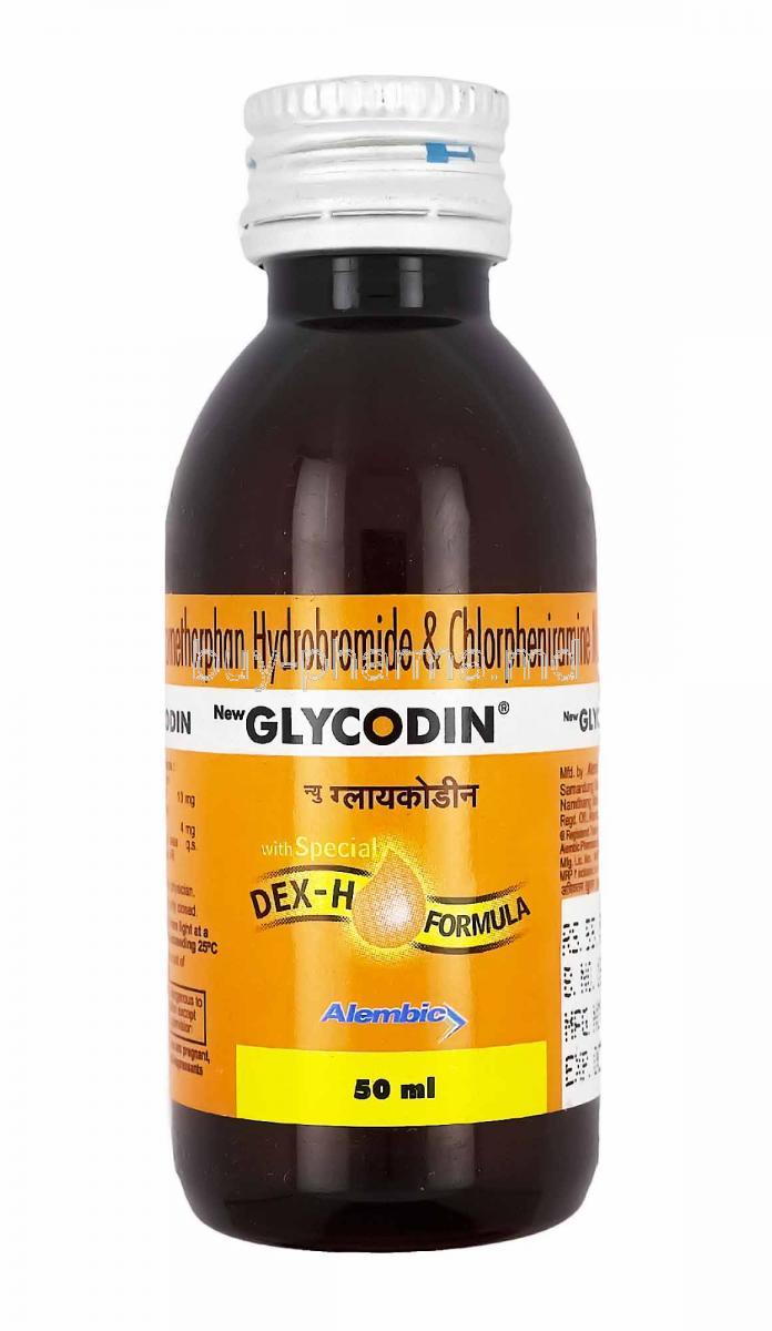 Glycodin Syrup, Dextromethorphan, Menthol and Terpin Hydrate 50ml