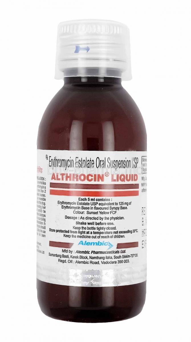 Althrocin Liquid, Erythromycin