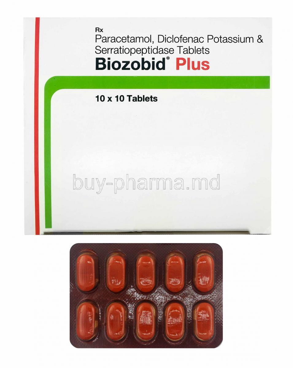 Biozobid Plus box and tablets