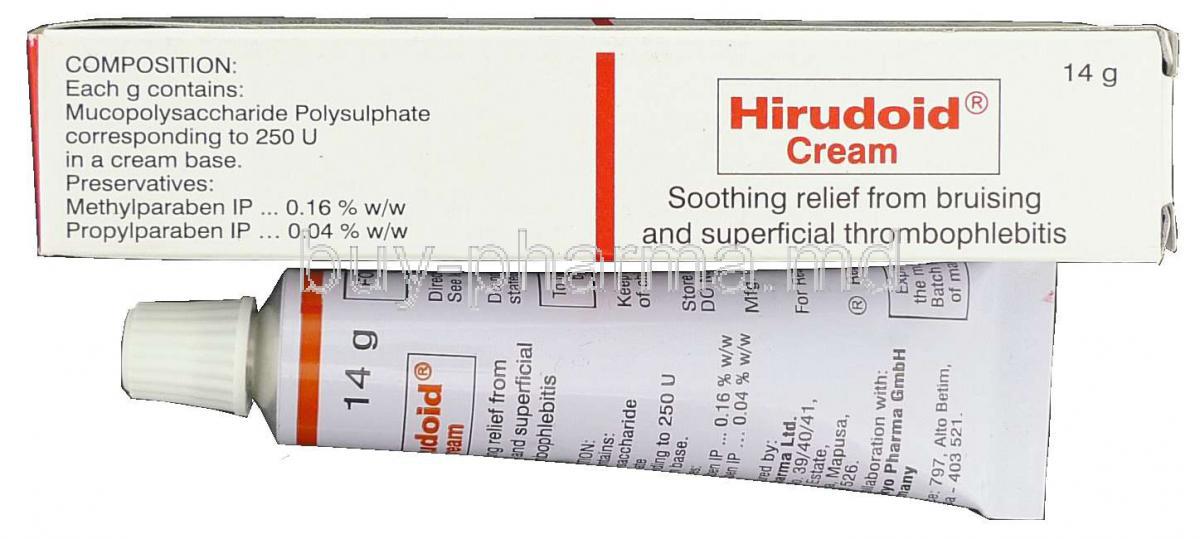 Hirudoid,  Heparinoids Mucopolysaccharide Polysulphate Cream