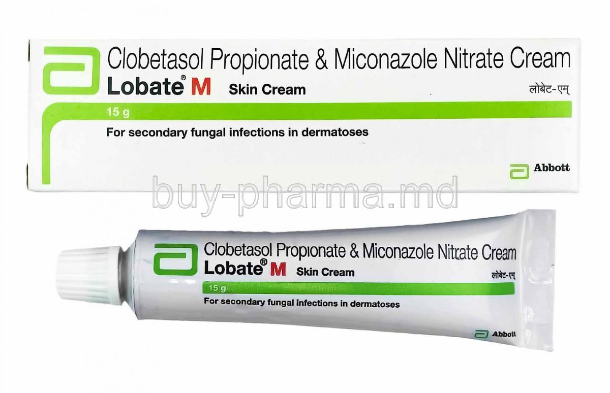 Lobate M CreLobate M Cream, Clobetasol and+ Miconazoleam, Clobetasol and+ Miconazole