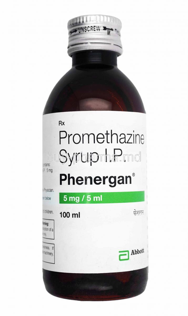 Phenergan Syrup, Promethazine bottle