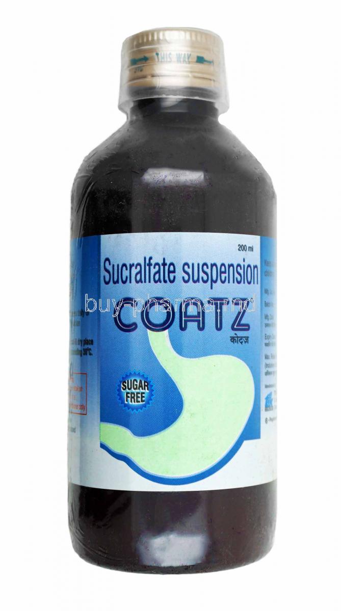 Coatz, Sucralfate bottle