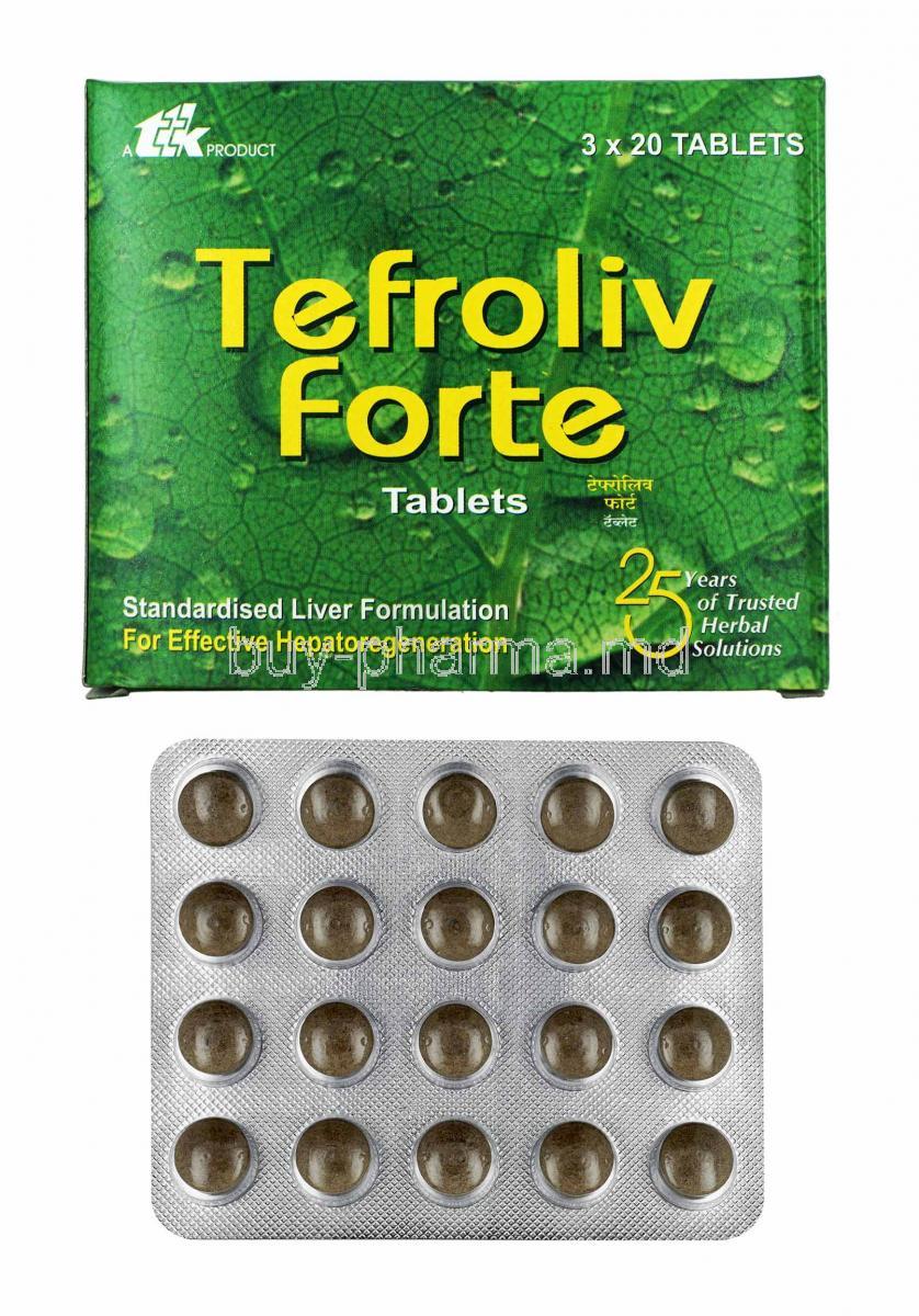 Tefroliv Forte box and tablets