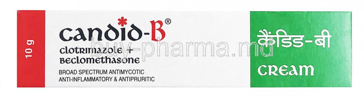 Candid-B , Clotrimazole/ Beclomethasone Dipropionate, box