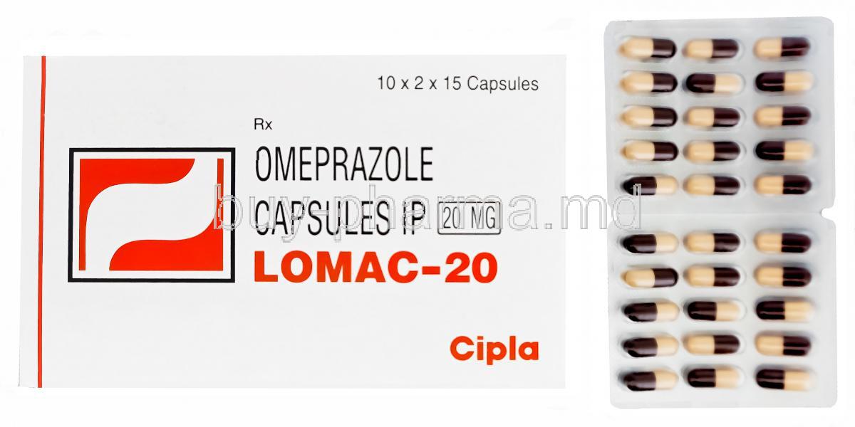 LOMAC-20, Generic Prilosec, Omeprazole 20mg