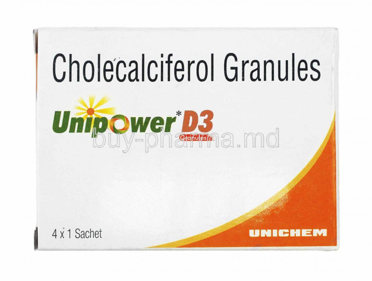Unipower D3 Granules, Cholecalciferol box