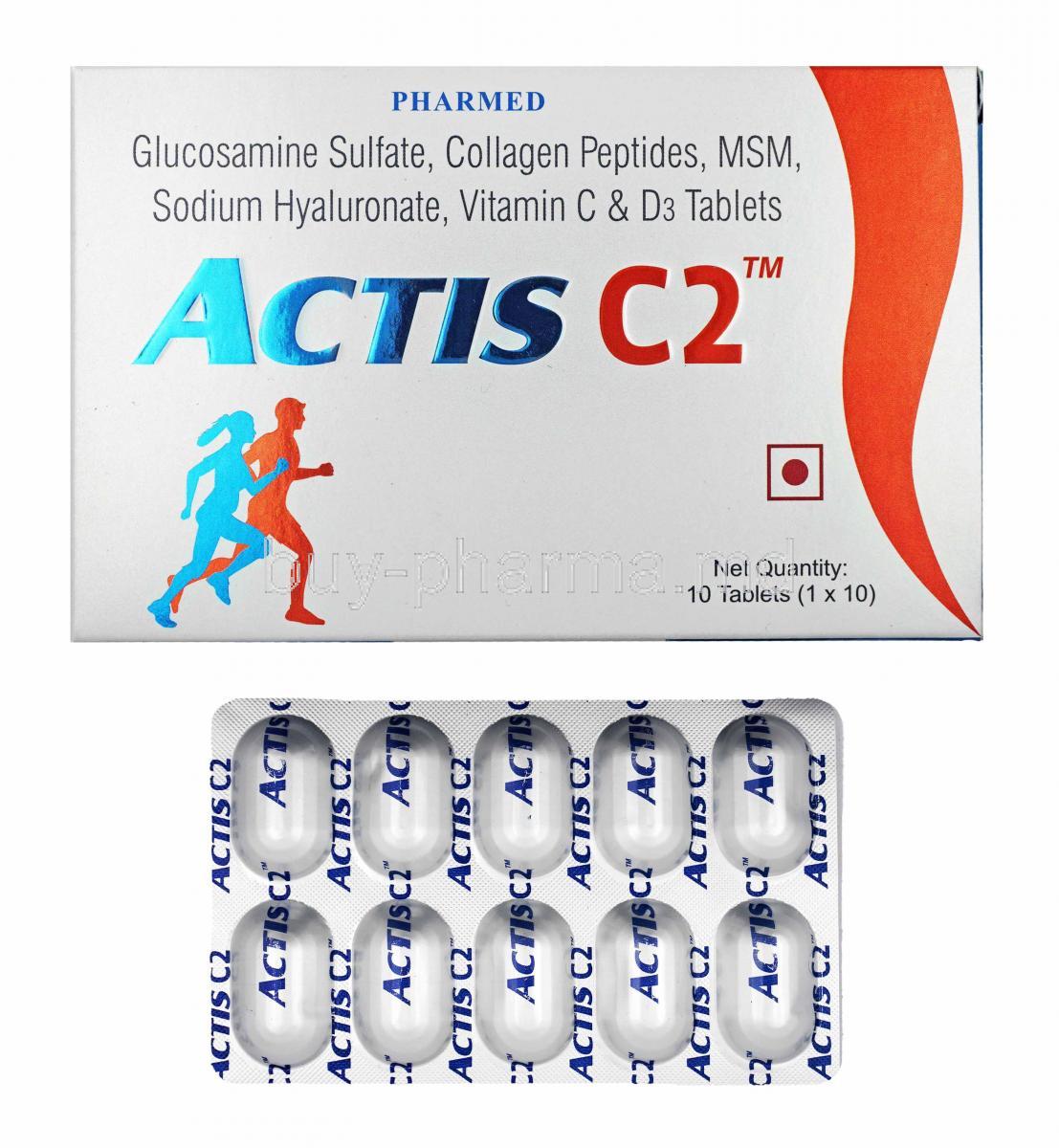 Actis C2 box and tablets