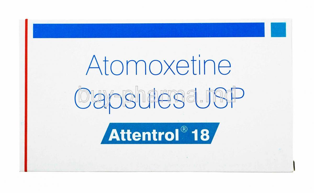 Attentrol, Atomoxetine box
