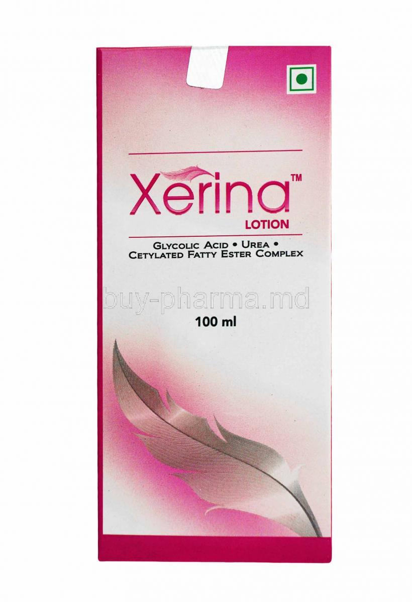 Xerina Lotion box