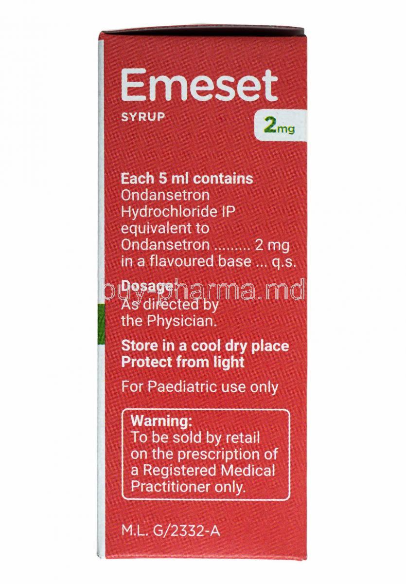 购买昂丹司琼 药水 ( Emeset Syrup Lemon Flavour （ondansetron ） ) Online buy