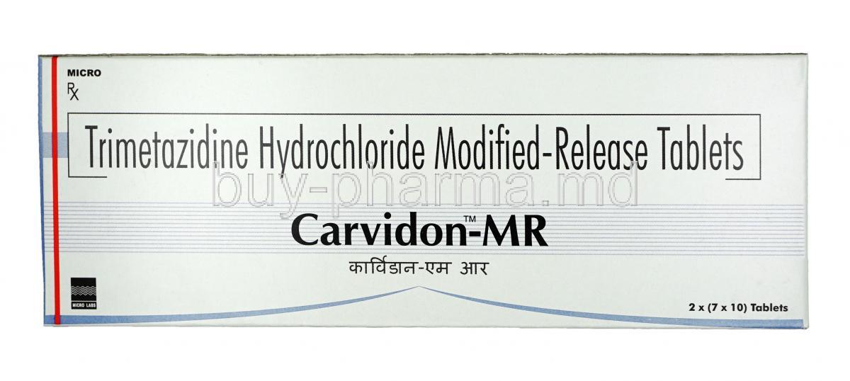 Carvidon MR, Trimetazidine 35 mg, Tablet, Box