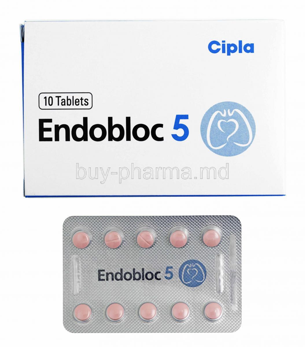 Endobloc, Ambrisentan 5mg box and tablets