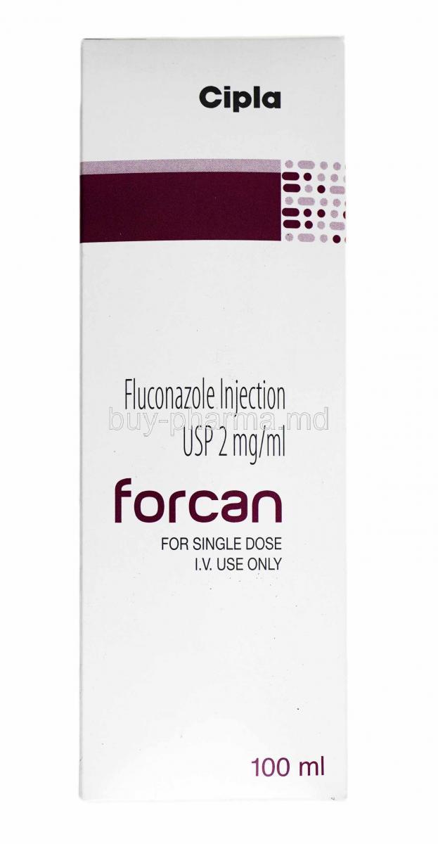 Forcan Infusion, Fluconazole box