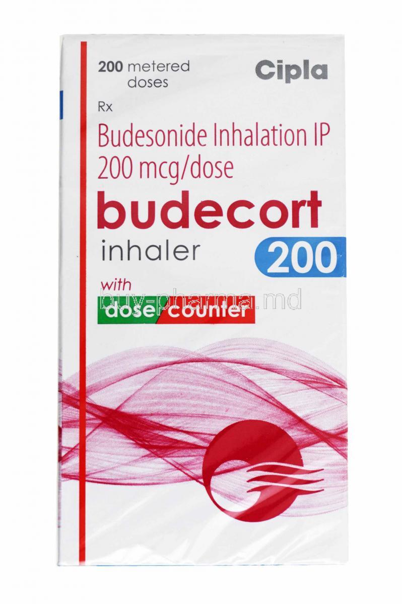 Budecort Inhaler, Budesonide 200mcg box