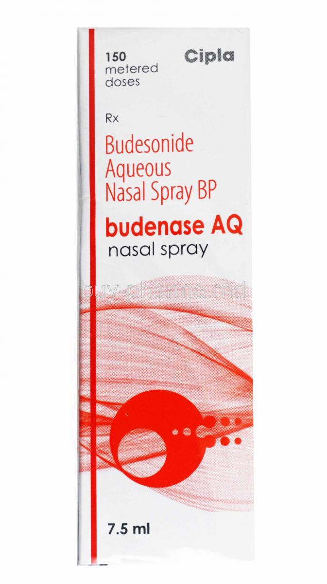 Budenase AQ Nasal Spray, Budesonide box