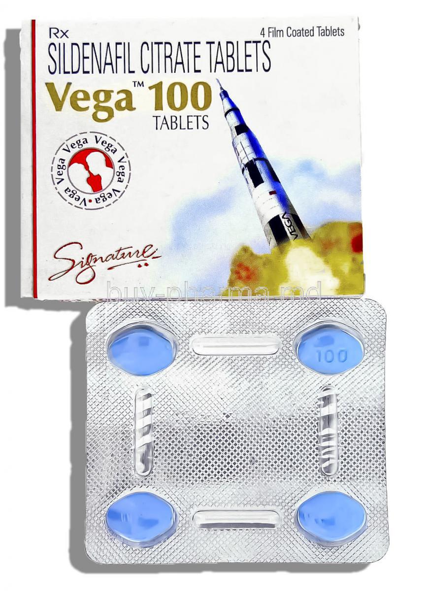 Vega, Sildenafil Citrate 100mg