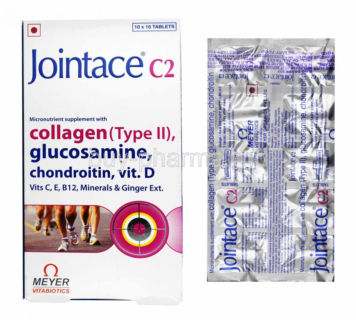 Jointace C2 box and tablets