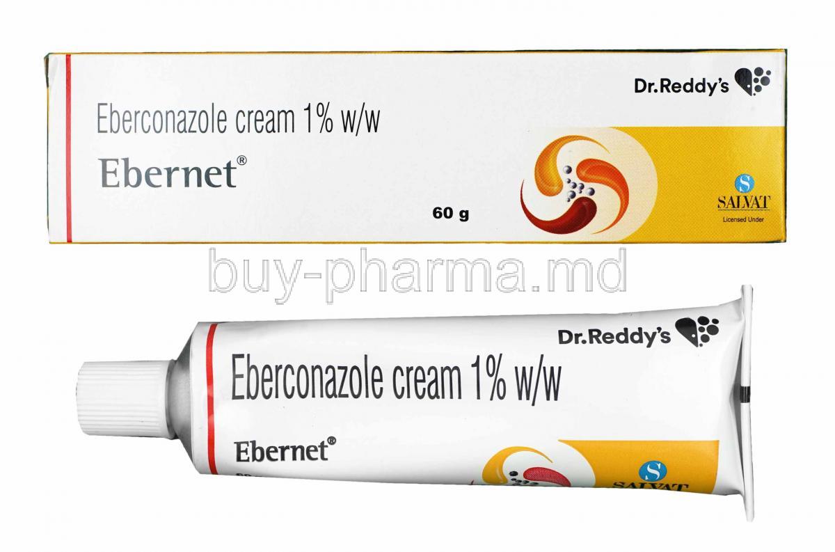 Ebernet Cream, Eberconazole box and tube