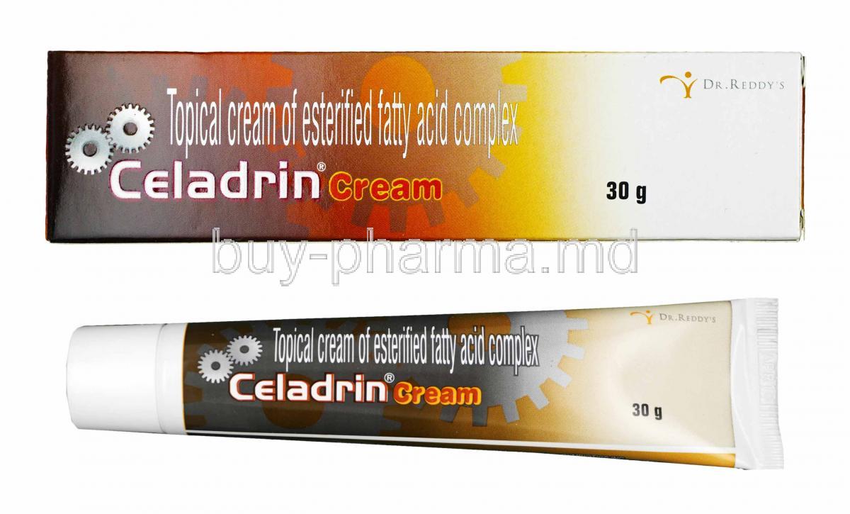 Celadrin Cream box and tube