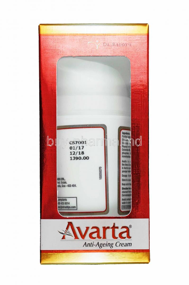 Avarta Anti-Ageing Cream box