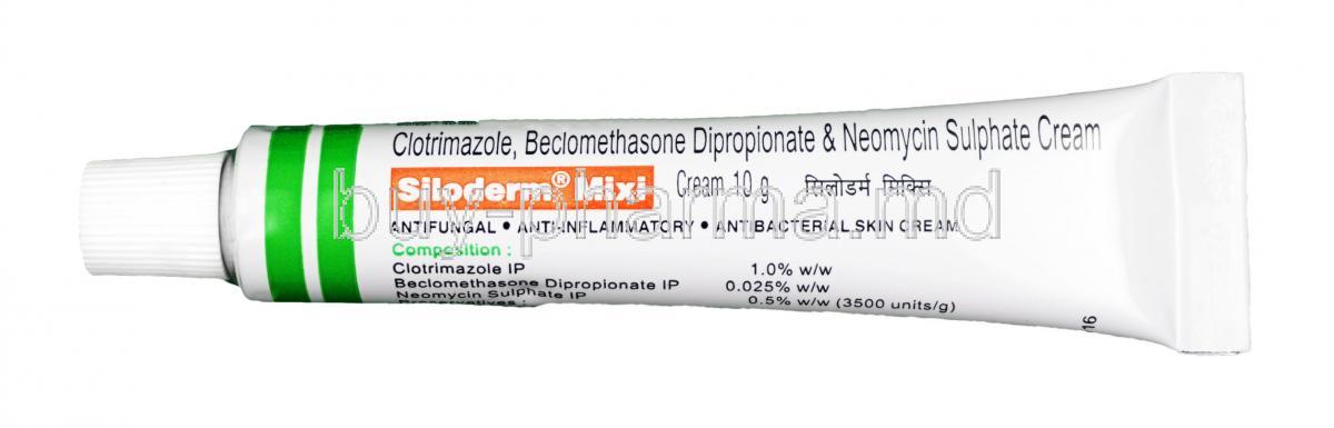 Buy Siloderm Mixi Cream, Beclometasone / Neomycin / Clotrimazole Online