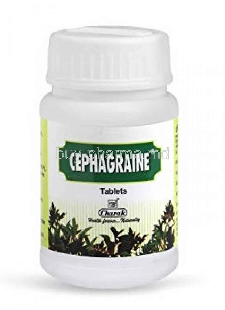 Cephagraine tablet bottle
