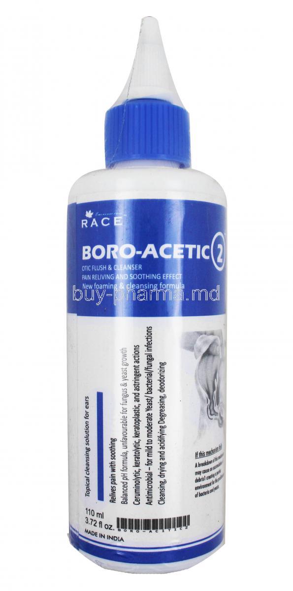 Boro-Acetic Otic Flush & Cleanser for Animals bottle front