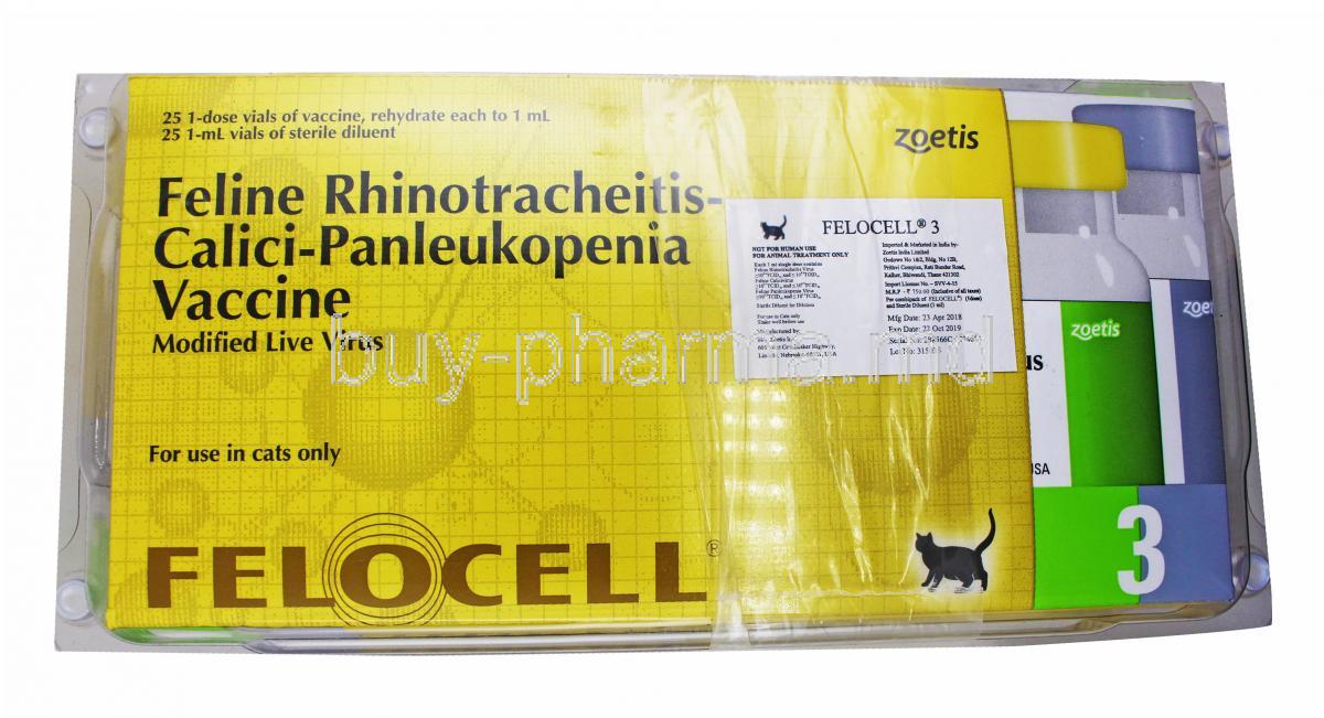 Felocell 3 Vaccine for Cats box