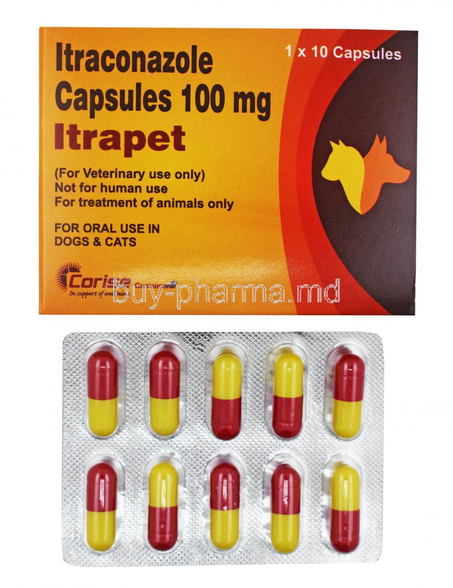 Itrapet for Dogs and Cats box and capsules