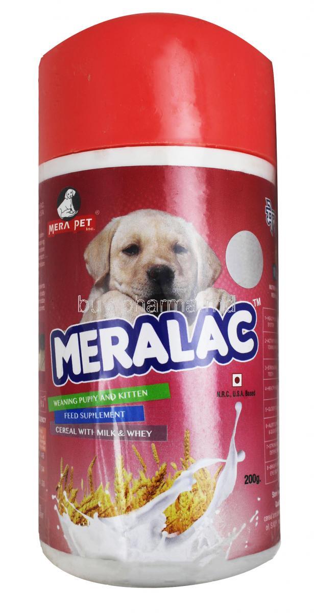 Meralac Weaning Puppy & Kitten Feed Supplement, 200g, Bottle