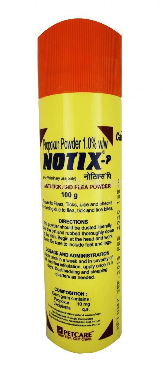 NOTIX-P, Powder,100g, Bottle surface