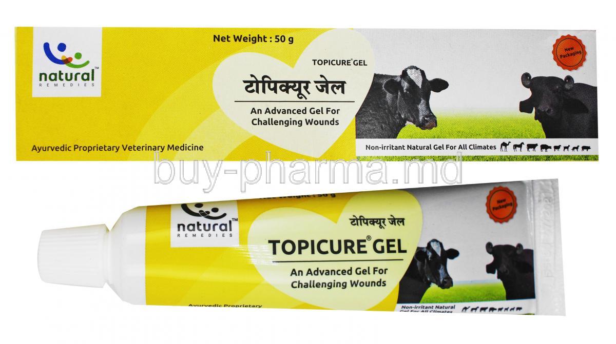 Topicure gel box and tube